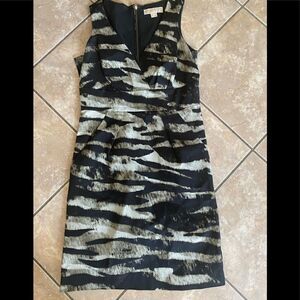 Michael Kors 6 Structured Dress Exposed Zipper